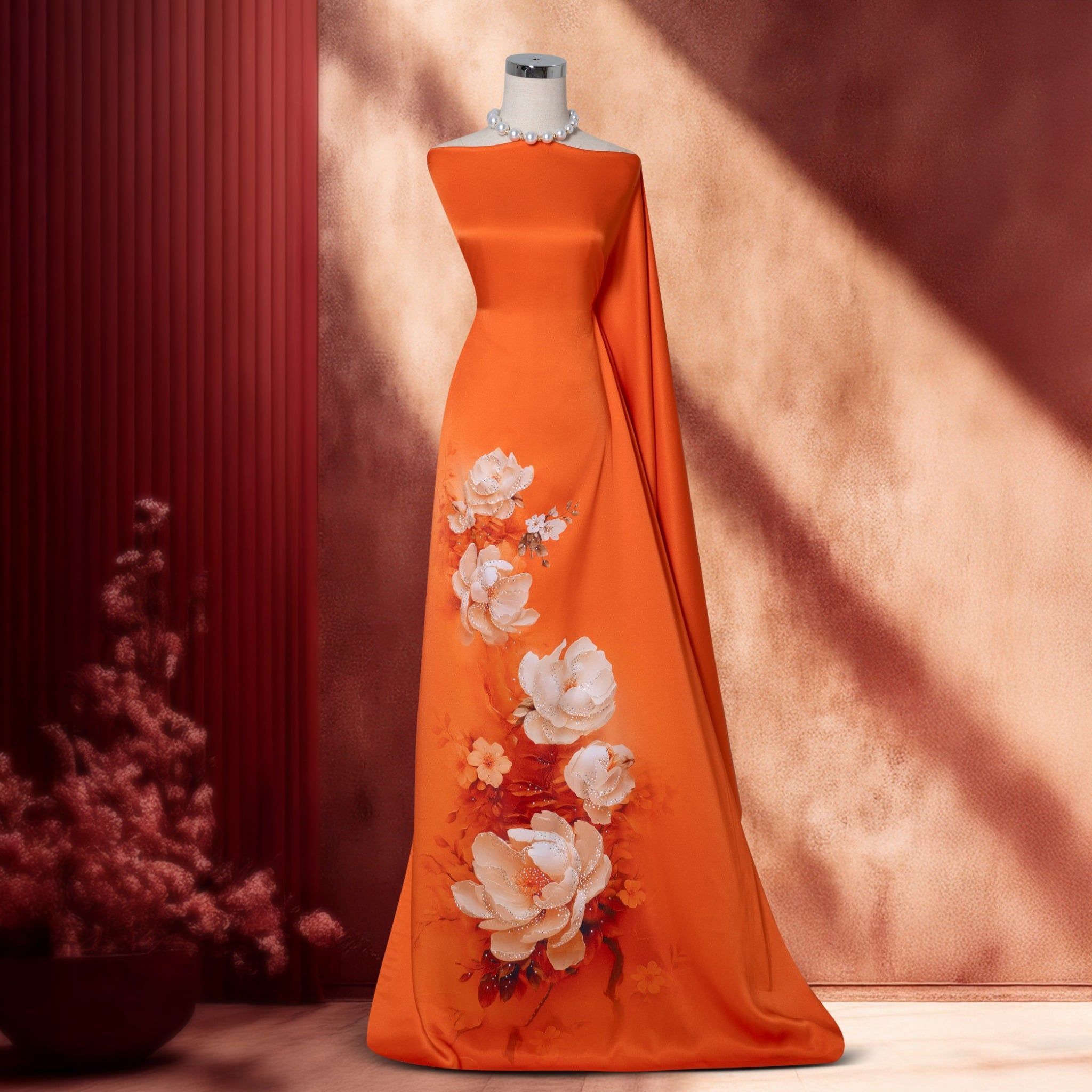 Vải Cao Cấp Thiên Hương Kháng Khuẩn Đính Đá ASB6787W75MGD