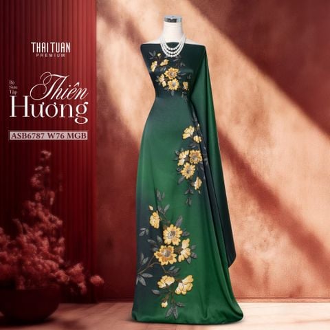 Vải Cao Cấp Thiên Hương Kháng Khuẩn Đính Đá ASB6787W76MGB