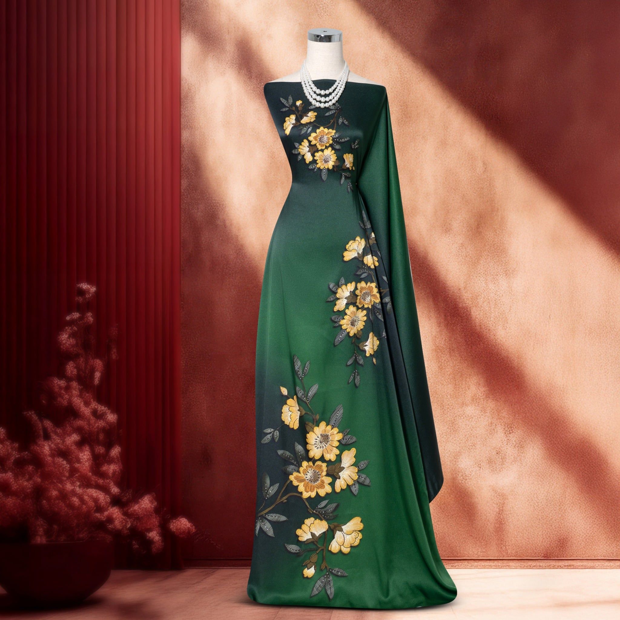 Vải Cao Cấp Thiên Hương Kháng Khuẩn Đính Đá ASB6787W76MGB