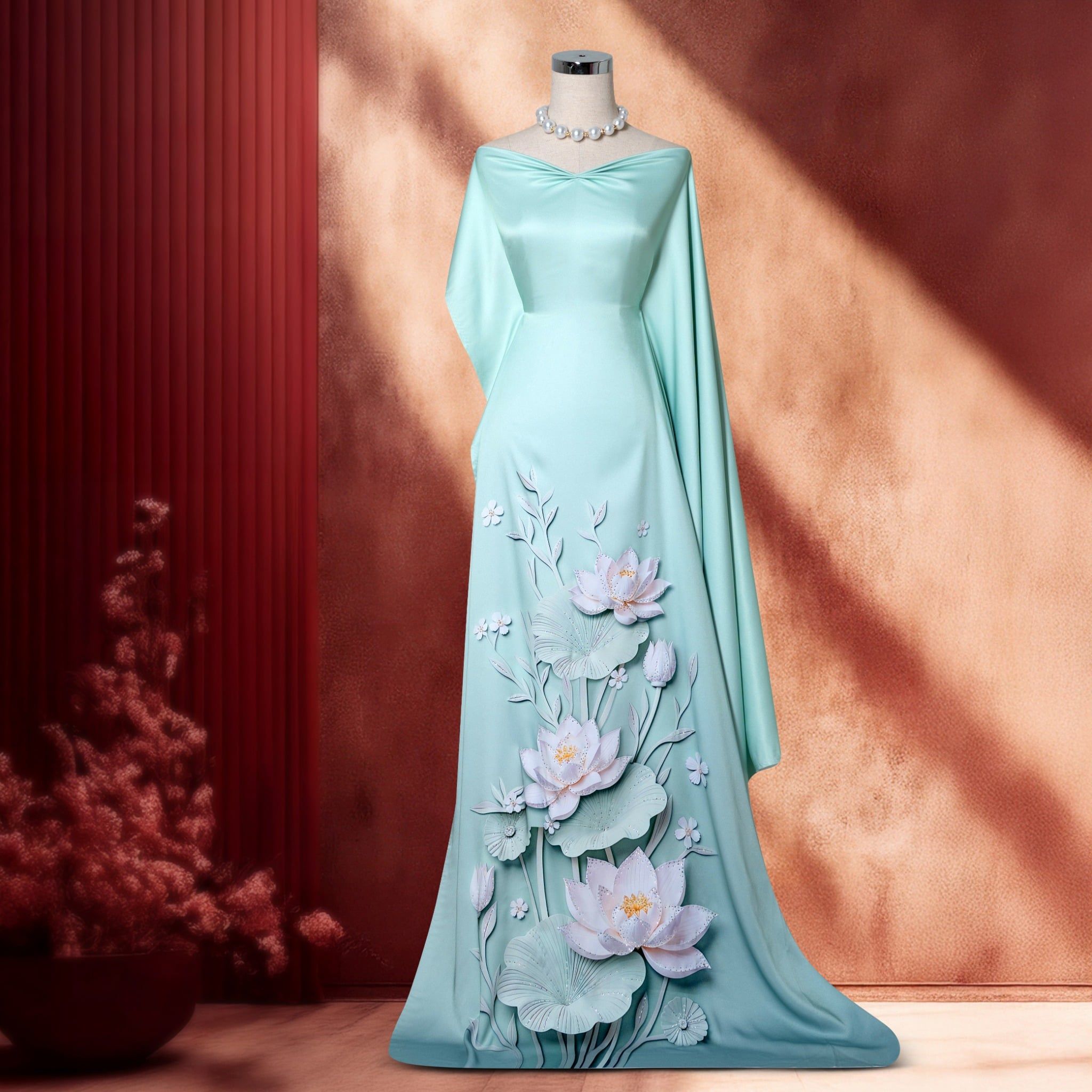 Vải Cao Cấp Thiên Hương Kháng Khuẩn Đính Đá ASB6787W85MG9