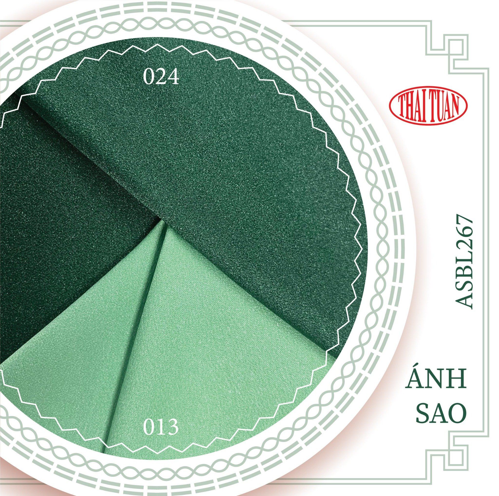 Vải Lụa Ánh Sao Trơn Xanh Khổ 1m5 x 2m ASBL267013