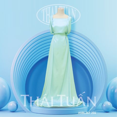 Vải Lụa Ánh Sao Trơn Xanh Khổ 1m5 x 1m2 ASBL267204