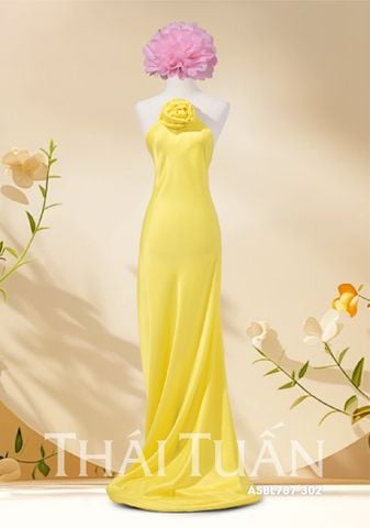 ASBL787302 Vải Trơn Nguyệt Cát Màu Vàng Tươi Khổ 1m5 x 1m2