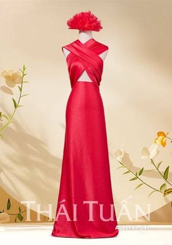 ASBL787341 Vải Trơn Nguyệt Cát Màu Đỏ Tươi Khổ 1m5 x 1m2