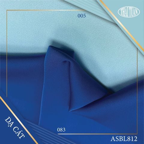 Vải Dạ Cát Màu Xanh Khổ 1m50 x 1m2 ASBL812005