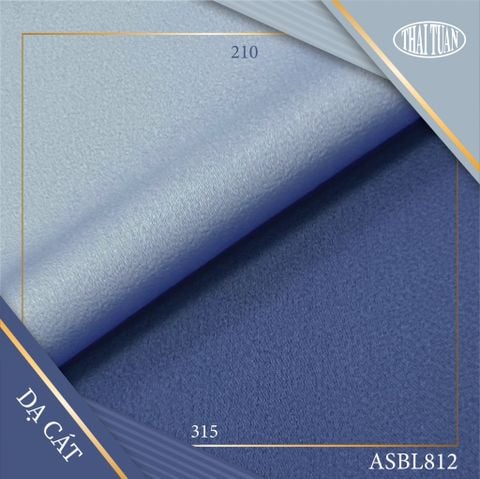 ASBL812-210 Vải Dạ Cát Màu Xanh Nhạt Khổ 1m50 x 2m