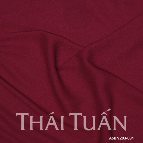 Vải Trơn Diamond Chất Voan Tơ Màu Đỏ Mận 1m15x3m ASBN203031