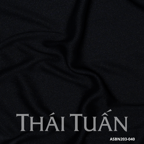 Vải Trơn Diamond Chất Voan Tơ Màu Đen 1m15x3m ASBN203040