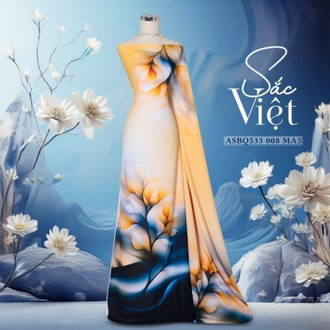 Vải Áo Dài Sắc Phương Nam Hoa Lá Kháng Khuẩn 1m50 x 2m1 ASBR533008MA5
