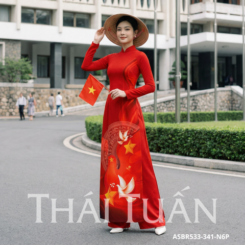 Vải Áo Dài Dấu Ấn Tự Hào - Chào Mừng Đại Lễ ASBR533341N6P