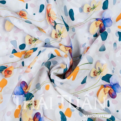 Vải In Hoa Cao Cấp Kháng Khuẩn Khổ 1m5x2m ASBR533411H0R