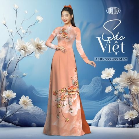 Vải Áo Dài Sắc Phương Nam Hoa Lá Kháng Khuẩn 1m50 x 2m1 ASBR533435MA2