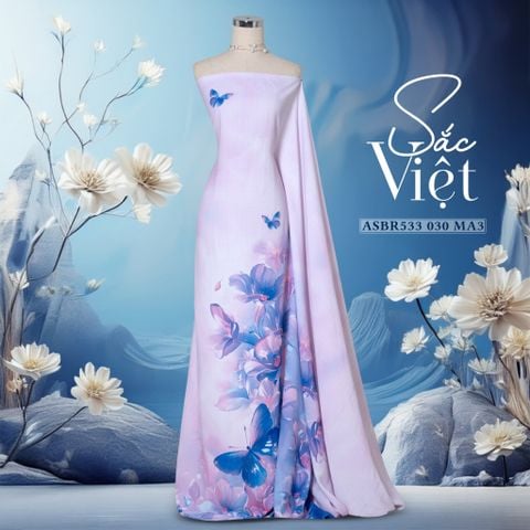 Vải Áo Dài Sắc Phương Nam Hoa Lá Kháng Khuẩn 1m50 x 2m1 ASBR533030MA3