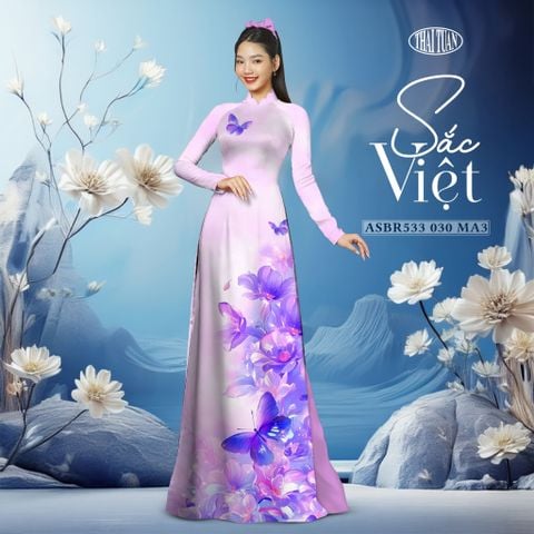 Vải Áo Dài Sắc Phương Nam Hoa Lá Kháng Khuẩn 1m50 x 2m1 ASBR533030MA3