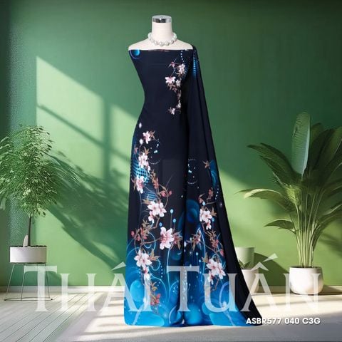 Vải In Sắc Phương Nam Hoa Lá Kháng Khuẩn 1m5 x 2m1 ASBR577040C3G