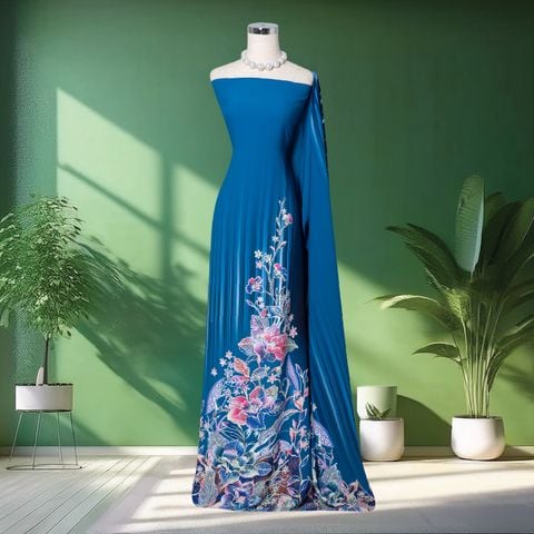 Vải In Sắc Phương Nam Hoa Lá Kháng Khuẩn 1m5 x 2m1 ASBR577357C4M