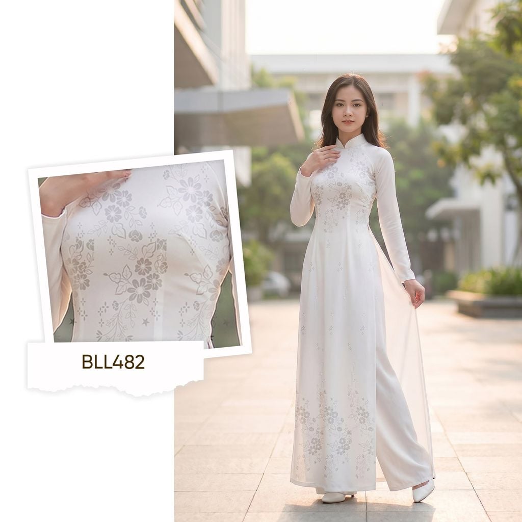 Vải Áo Dài Nữ Sinh Lencii Tinh Tú Khổ 1m15 x 2m3 BLLN482101