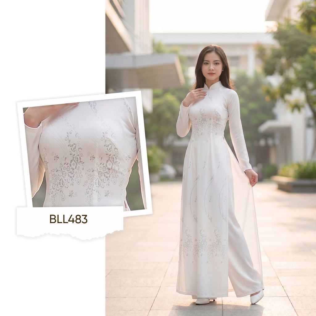 Vải Áo Dài Nữ Sinh Lencii Tinh Tú Khổ 1m15 x 2m3 BLLN483101