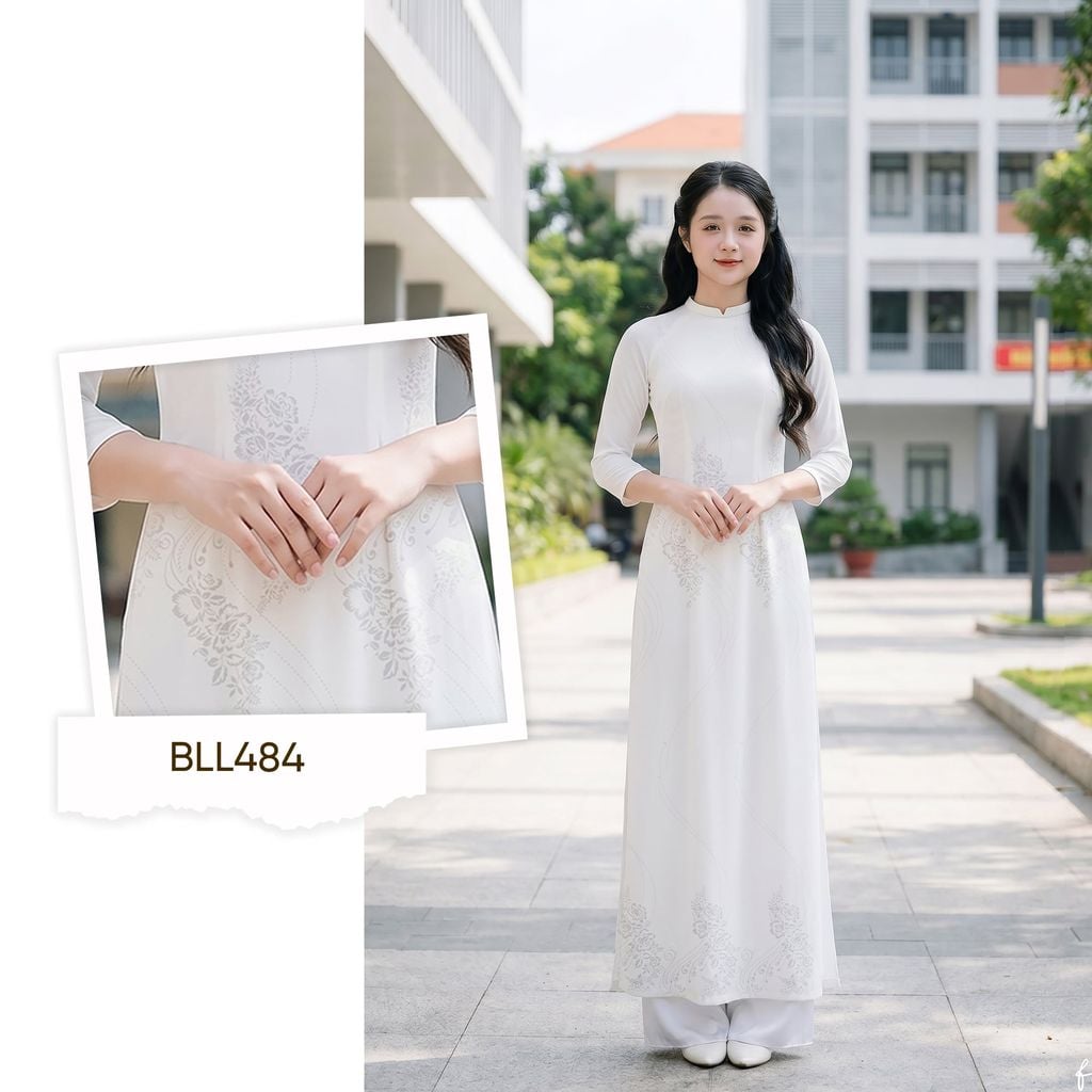 Vải Áo Dài Nữ Sinh Lencii Tinh Tú Khổ 1m15 x 2m3 BLLN484101