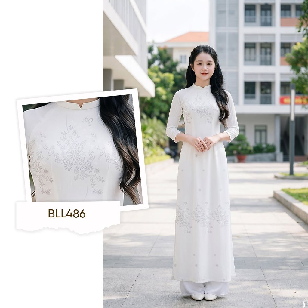 Vải Áo Dài Nữ Sinh Lencii Tinh Tú Khổ 1m15 x 2m3 BLLN486101