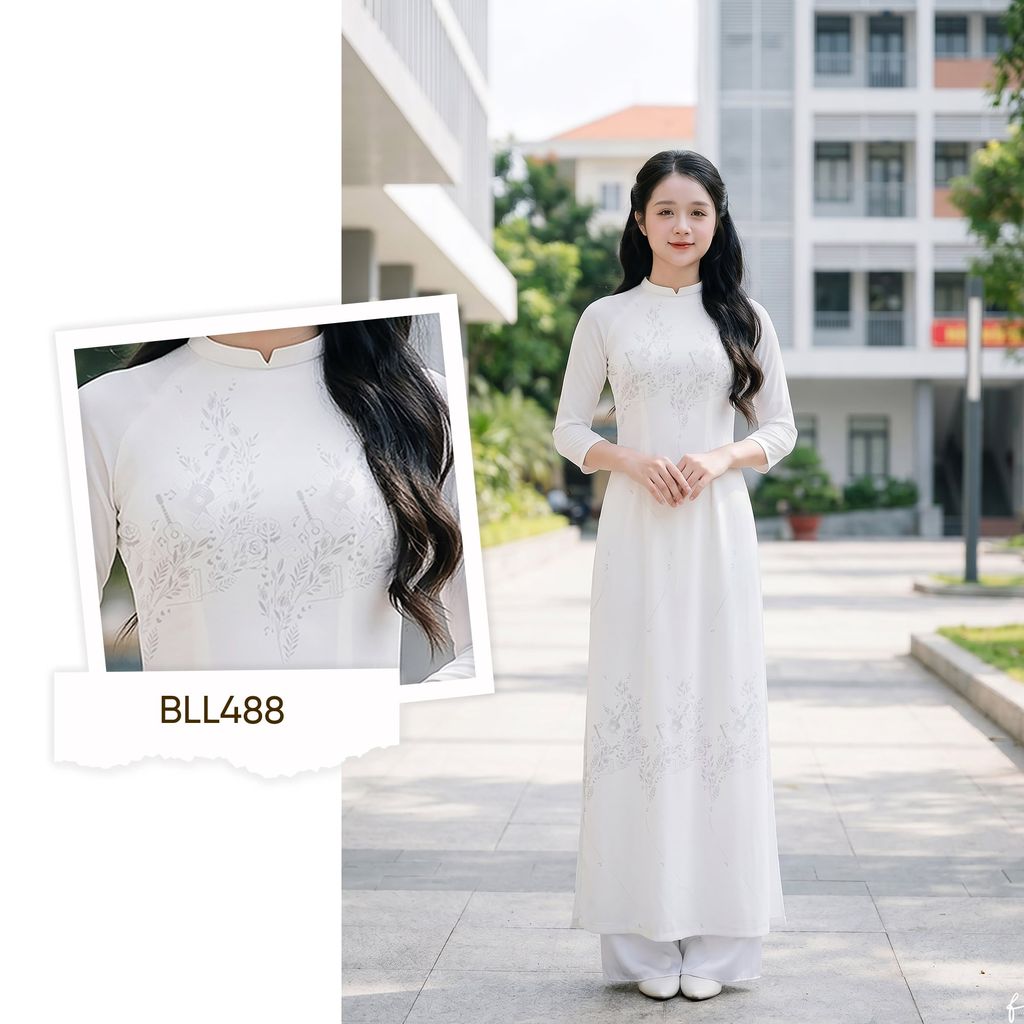 Vải Áo Dài Nữ Sinh Lencii Tinh Tú Khổ 1m15 x 2m3 BLLN488101