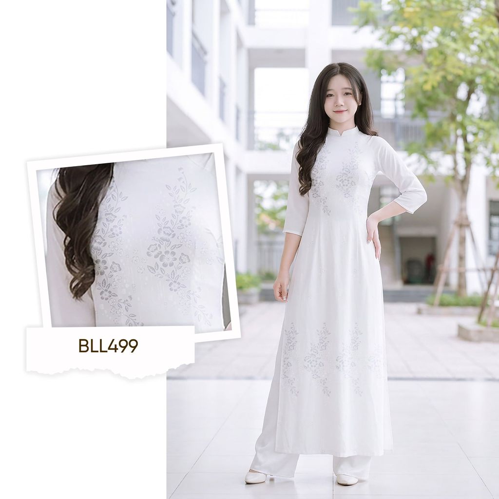 Vải Áo Dài Nữ Sinh Lencii Tinh Tú Khổ 1m15 x 2m3 BLLN499101