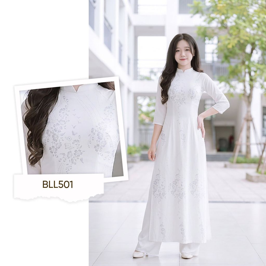 Vải Áo Dài Nữ Sinh Lencii Tinh Tú Khổ 1m15 x 2m3 BLLN501101