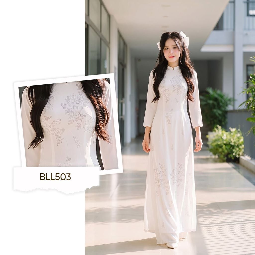 Vải Áo Dài Nữ Sinh Lencii Tinh Tú Khổ 1m15 x 2m3 BLLN503101