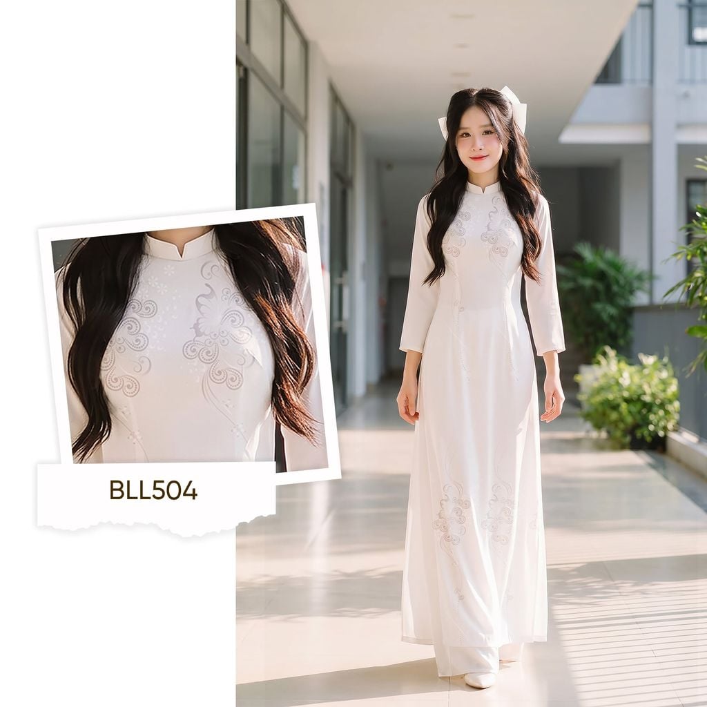 Vải Áo Dài Nữ Sinh Lencii Tinh Tú Khổ 1m15 x 2m3 BLLN504101
