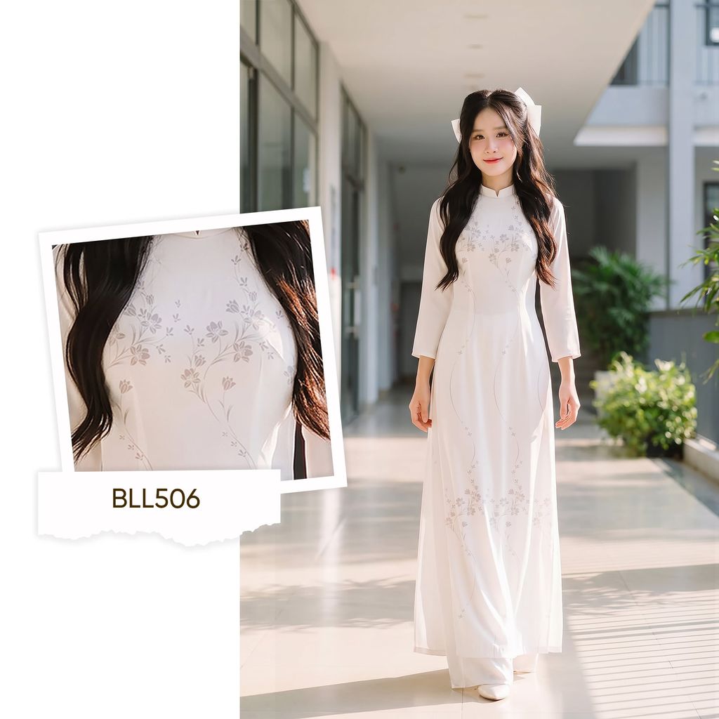 Vải Áo Dài Nữ Sinh Lencii Tinh Tú Khổ 1m15 x 2m3 BLLN506101