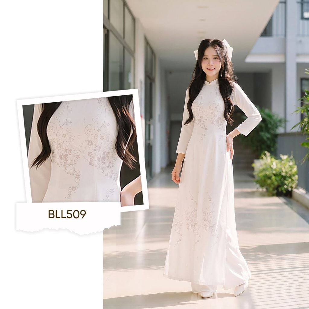 Vải Áo Dài Nữ Sinh Lencii Tinh Tú Khổ 1m15 x 2m3 BLLN509101