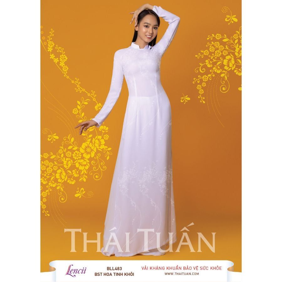 Vải Áo Dài Nữ Sinh Lencii Tinh Tú Khổ 1m15 x 2m3 BLLN483101