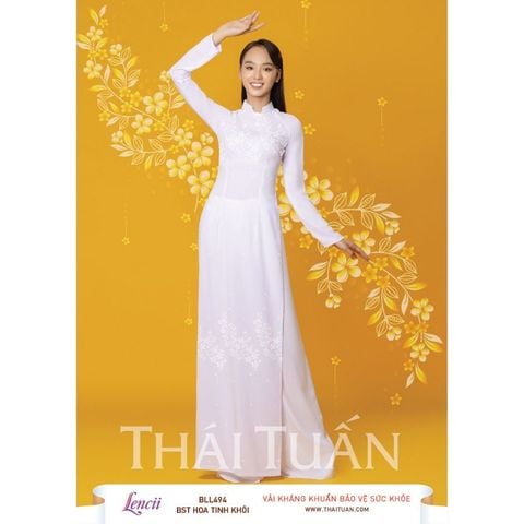 Vải Áo Dài Nữ Sinh Lencii Tinh Tú Khổ 1m15 x 2m3 BLLN494101