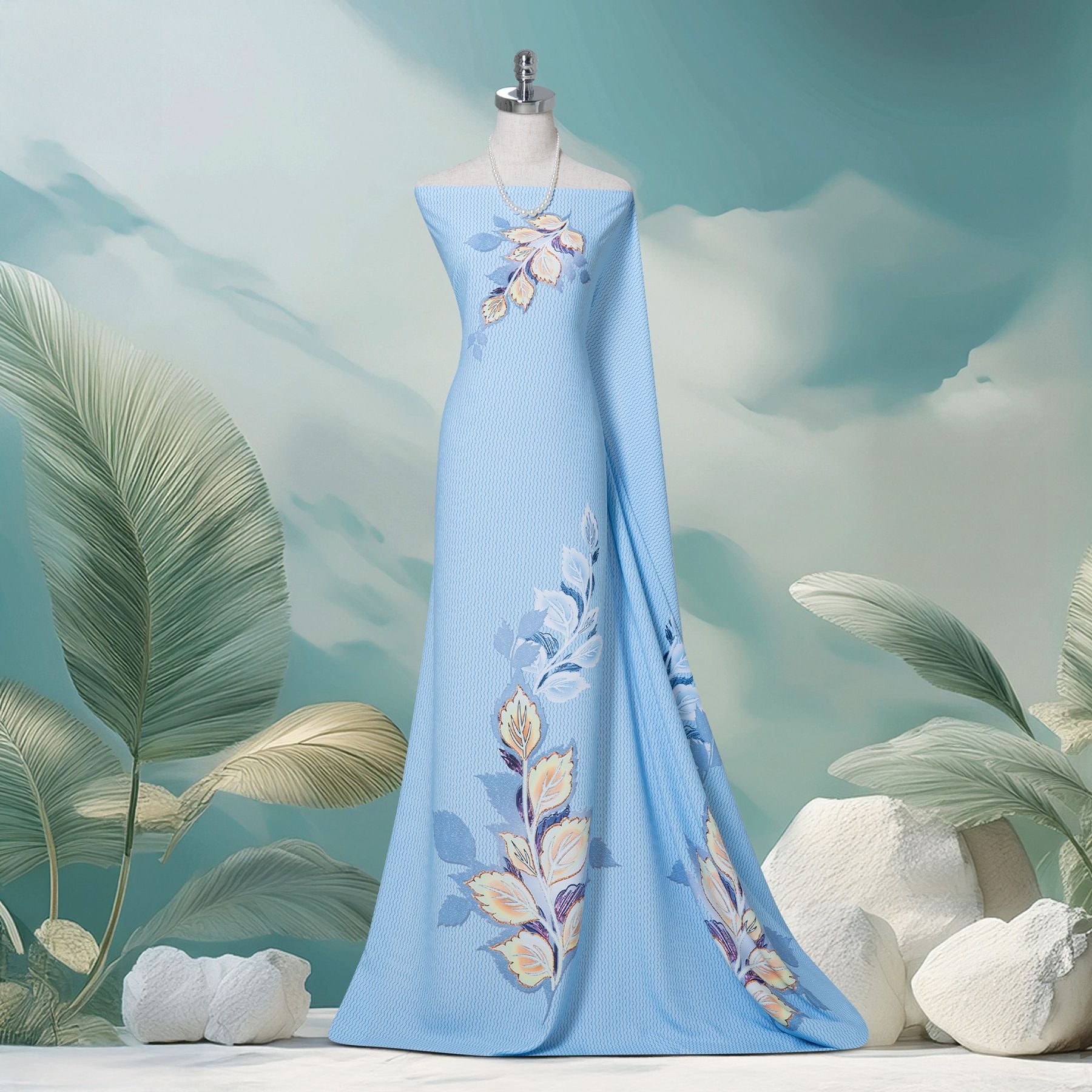 Vải Áo Dài Sắc Phương Nam Kháng Khuẩn Khổ 1m50 x 2m1 ASBR533005CUI