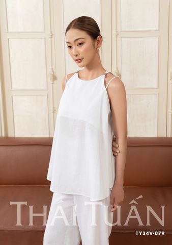 Đồ Bộ Dài Thời Trang Vải Trơn Màu Trắng 1Y34V079