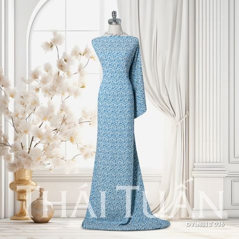 Vải Gấm Hồng Mai Màu Xanh Khổ 1m15 x 2m5 DVLN010036