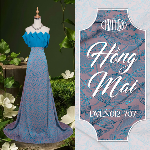 Gấm Hoa Lá Co Giãn Khổ 1m15x2m5 DVLN012707