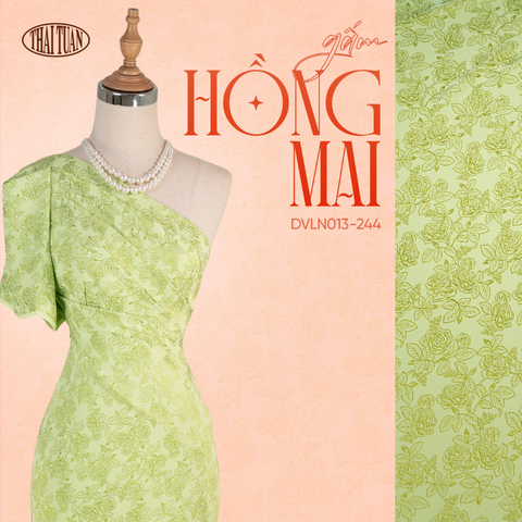 Vải Gấm Hồng Mai Co Giãn 1m15x2m5 DVLN013244