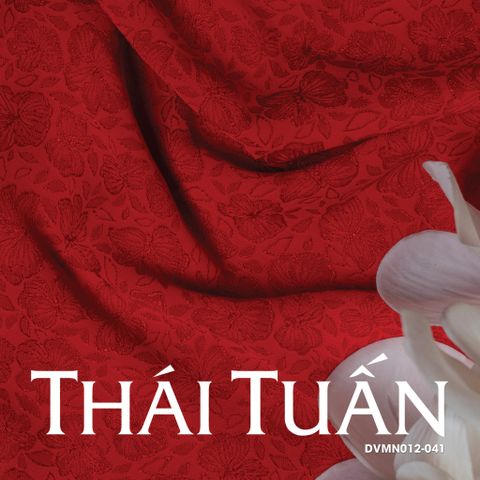 Vải Gấm Lam Ngọc Màu Đỏ Khổ 1m15 x 3m DVMN012041