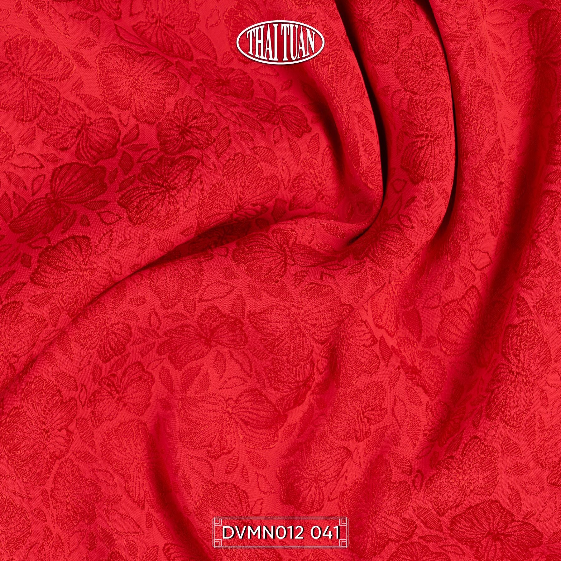 Vải Gấm Lam Ngọc Màu Đỏ Khổ 1m15 x 3m DVMN012041