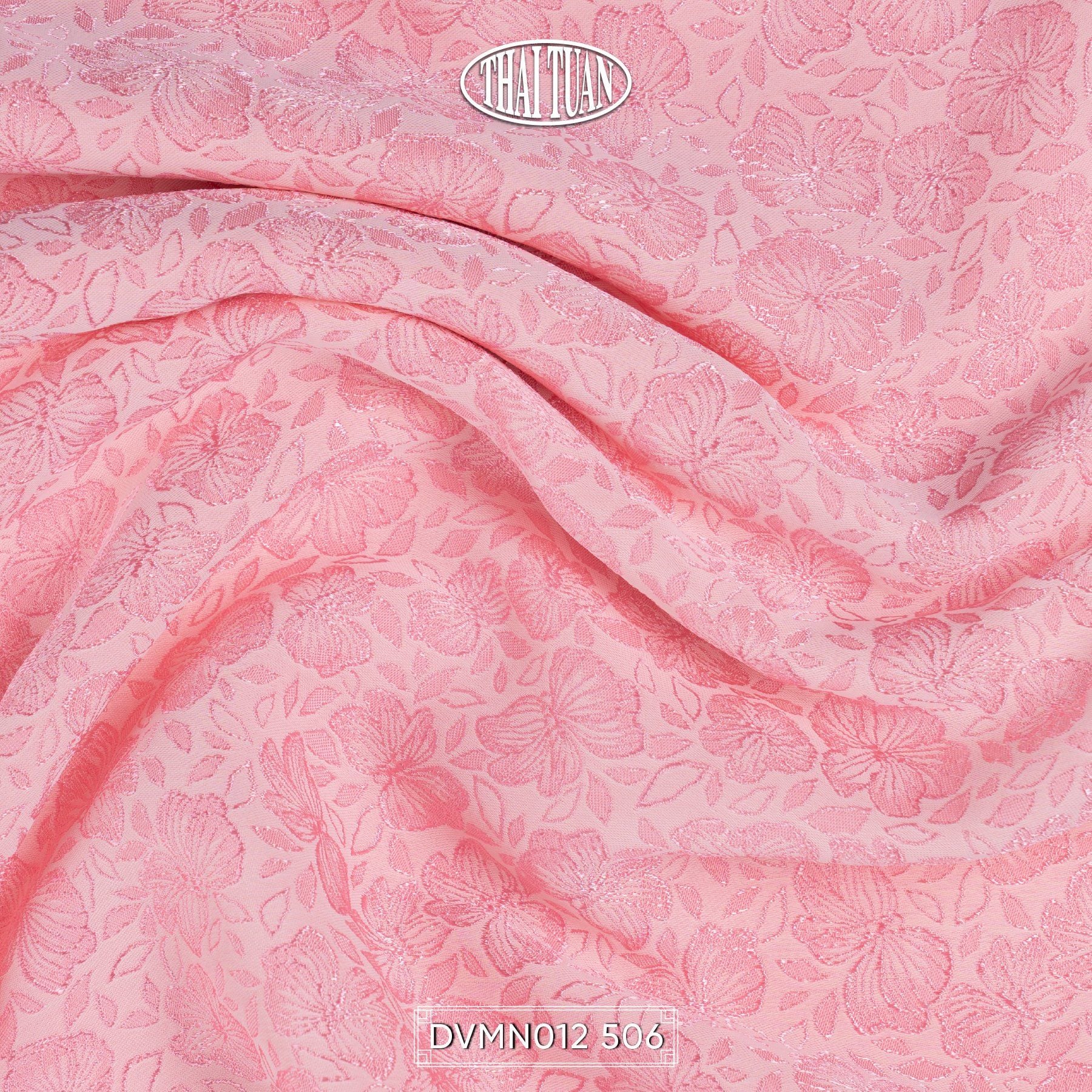 Vải Gấm Lam Ngọc Màu Hồng Khổ 1m15 x 2m5 DVMN012506