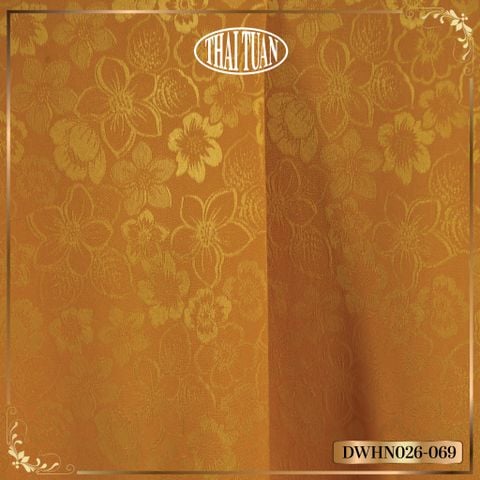 Vải Gấm Phù Điêu Màu Vàng Khổ 1m15 x 2m5 DWHN026069