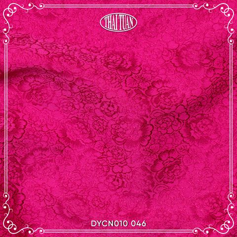 DYCN010-046 Gấm Duyên Hoa Màu Màu Hồng Khổ 1m15 x 2m5