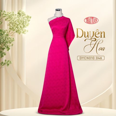 DYCN010-046 Gấm Duyên Hoa Màu Màu Hồng Khổ 1m15 x 2m5