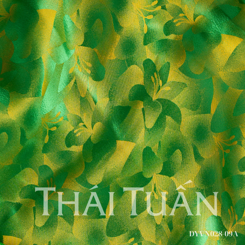 Vải Tơ Tằm Tulip Co Giãn Màu Xanh Khổ 1m15 x 2m5 DYVN02809A