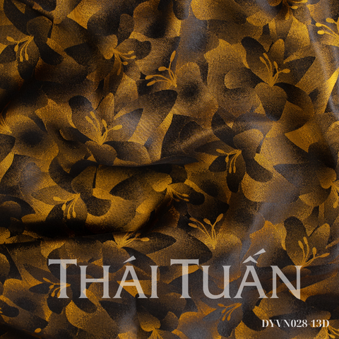 Vải Tơ Tằm Tulip Co Giãn Màu Nâu Khổ 1m15 x 2m5 DYVN02813D