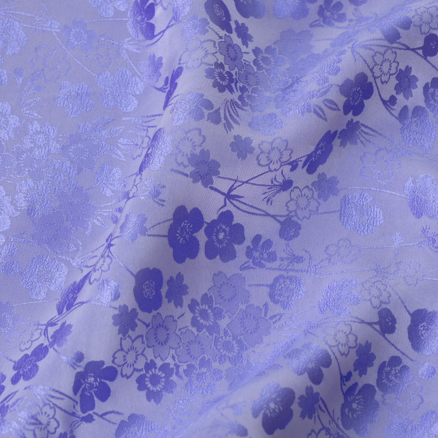 Vải Tơ Tằm Sakura Co Giãn Màu Tím Khổ 1m15 x 2m5 DYVN03626D