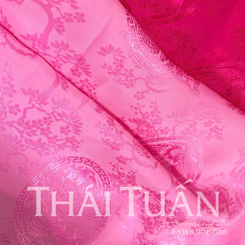 EAWN001 - Vải Gấm Cát Phúc Họa Tiết Phượng Hoàng Hồi Văn Khổ 1m15 x 2m5 (Nhiều Màu)
