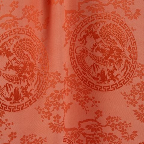 EAWN001 - Vải Gấm Cát Phúc Họa Tiết Phượng Hoàng Hồi Văn Khổ 1m15 x 2m5 (Nhiều Màu)