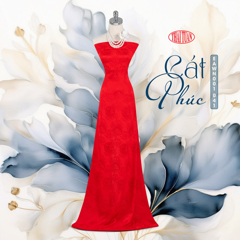 EAWN001 - Vải Gấm Cát Phúc Họa Tiết Phượng Hoàng Hồi Văn Khổ 1m15 x 2m5 (Nhiều Màu)